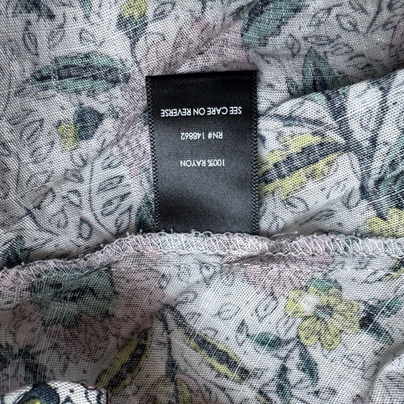 EUC Torrid Floral Maxi Swiss Dot Ruffle Hi-Low Skirt Size 3 22/24 3X - Picture 7 of 7